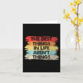The Things In Life Aren't Things Motivational Quot カード (黄色い花)