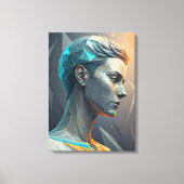 The Thinker 2.0 Abstract Geometric Canvas Print キャンバスプリント (正面)