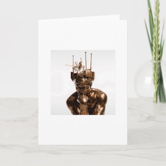 THE THINKER (AFTER RODIN) カード (正面)