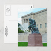 The Thinker and the Shuttlecock, Kansas City, Mo. ポストカード (正面/裏面)