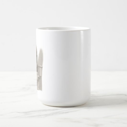 The Thinker on the Throne – Classical Charcoal Sty コーヒーマグカップ (中央)