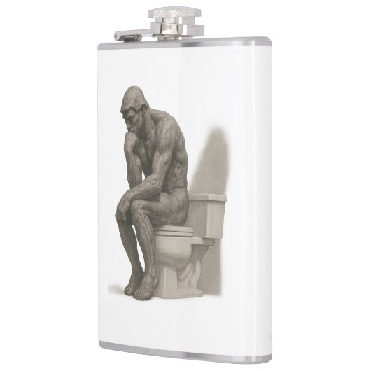 The Thinker on the Throne – Classical Charcoal Sty フラスク (左)
