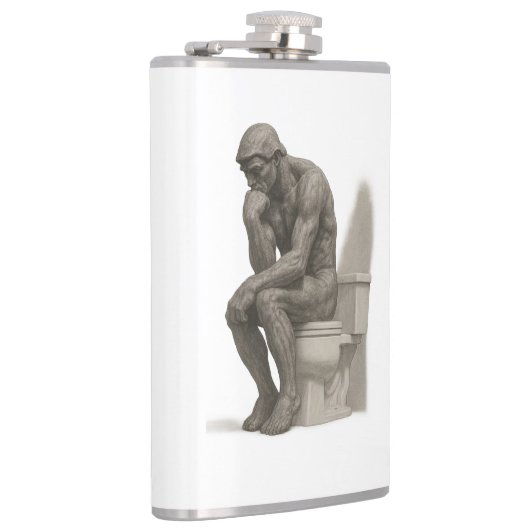 The Thinker on the Throne – Classical Charcoal Sty フラスク (右)
