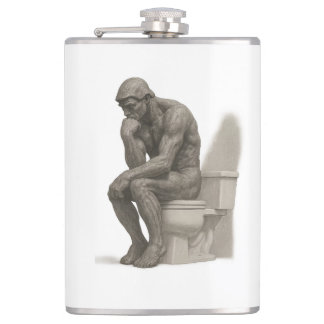 The Thinker on the Throne – Classical Charcoal Sty フラスク
