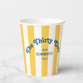 The Thirty Club Yellow Beach Stripe 30th Birthday  紙コップ (裏面)