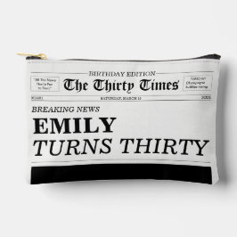 The Thirty Times Newspaper 30歳の誕生日パーティー アクセサリーポーチ