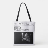 The Thirty Times Newspaper 30歳の誕生日パーティー トートバッグ (裏面)