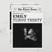 The Thirty Times Newspaper 30th Birthday Party 招待状 (正面/裏面)