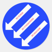 The Three Arrows ラウンドシール (正面)