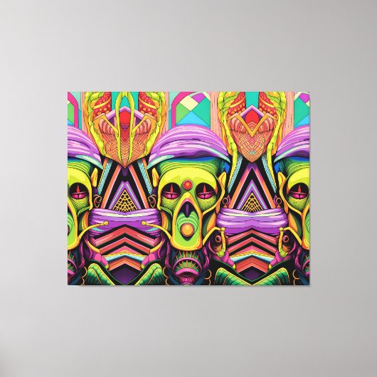 The Three Cyborg Problem キャンバスプリント (正面)