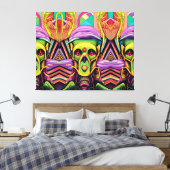 The Three Cyborg Problem キャンバスプリント (インサイチュ (寝室))