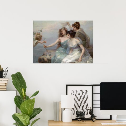 The Three Graces by Eduard Bisson – ポスター (ホームオフィス)