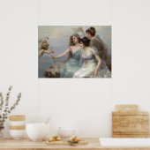 The Three Graces by Eduard Bisson – ポスター (キッチン)