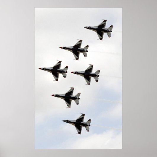 The Thunderbirds form a 6-ship Delta formation ポスター (正面)