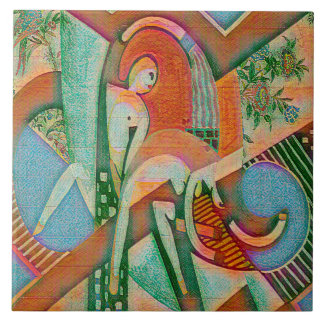 The Thundershower – Abstract Chaos in Bloom タイル