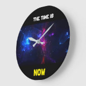 THE TIME IS NOW CLOCK ラージ壁時計 (傾斜)