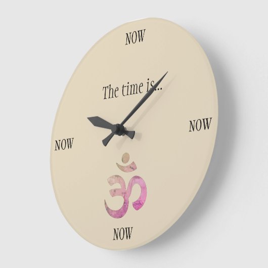 The Time is Now Clock ラージ壁時計 (傾斜)