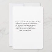 The Timeless Nocturne: Clockwork Heart Invitation 招待状 (裏面)