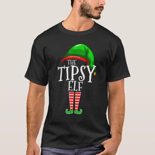 The Tipsy Elf Family Matching Group Christmas   Dr Tシャツ (正面)