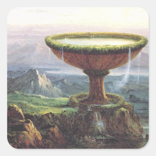 The Titan's Goblet by Thomas Cole スクエアシール (正面)