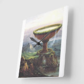 The Titan's Goblet by Thomas Cole スクエア壁時計 (傾斜)