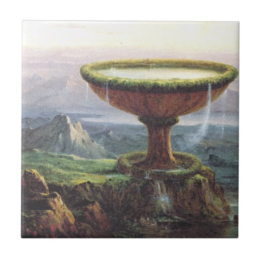 The Titan's Goblet by Thomas Cole タイル (正面)