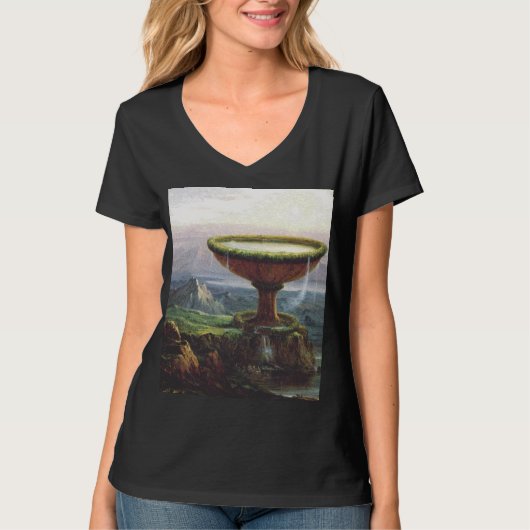 The Titan's Goblet by Thomas Cole Tシャツ (正面)