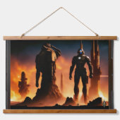 The Titans Of Arkeros AI Concept Art by Xzendor7 吊り下げ型タペストリー (正面)