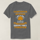 The Title Carpenter Can Not Be Inherited Carpenter Tシャツ (デザイン正面)