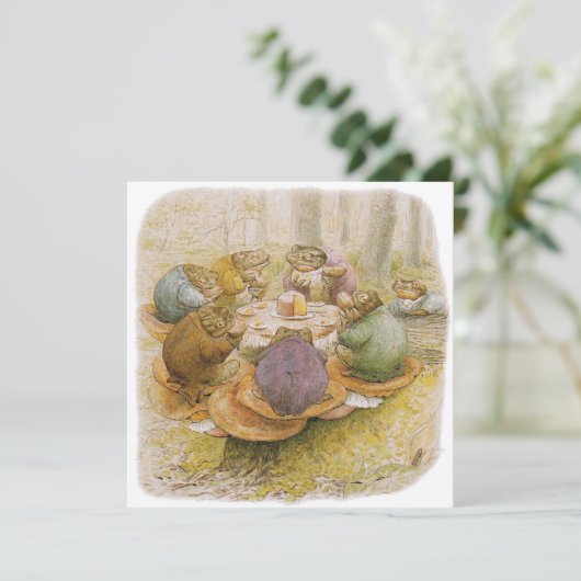 The Toads' Teaパーティー（Beatrix Potter著） カード (スタンド正面)