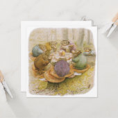The Toads' Teaパーティー（Beatrix Potter著） カード (正面/裏面インサイチュ)