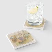 The Toads' Teaパーティー（Beatrix Potter著） ストーンコースター (横)