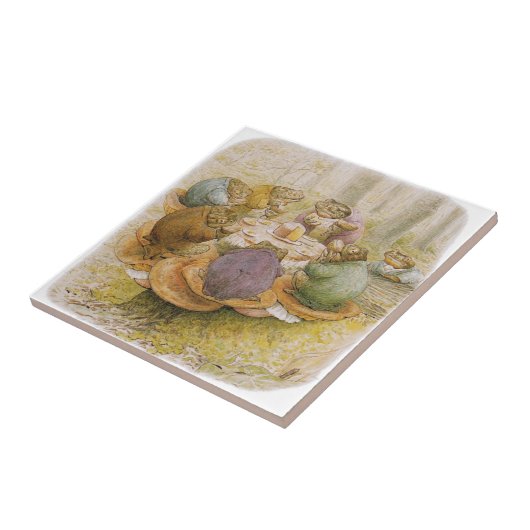 The Toads' Teaパーティー（Beatrix Potter著） タイル (側面)
