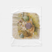 The Toads' Teaパーティー(Beatrix Potter著) フリースブランケット (正面)