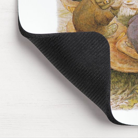 The Toads' Teaパーティー（Beatrix Potter著） マウスパッド (コーナー)