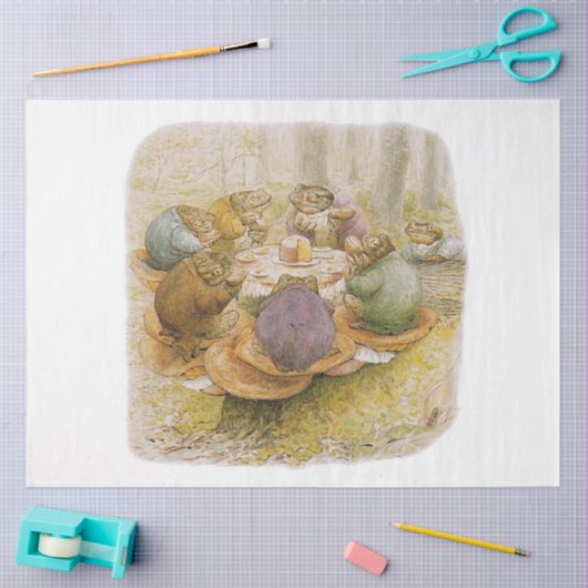 The Toads' Teaパーティー（Beatrix Potter著） 薄葉紙 (クラフト)