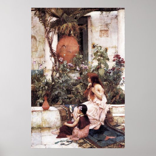 The Toilet, by John William Waterhouse - 1889 ポスター (正面)