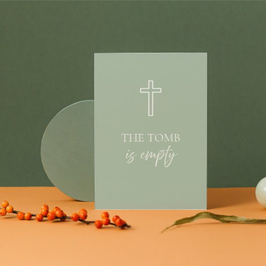 The Tomb Is Empty Christian Easter Card  シーズンカード