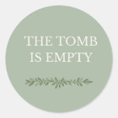The Tomb Is Empty Easter Sticker  ラウンドシール (正面)