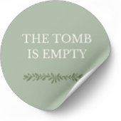 The Tomb Is Empty Easter Sticker  ラウンドシール