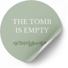 The Tomb Is Empty Easter Sticker ラウンドシール