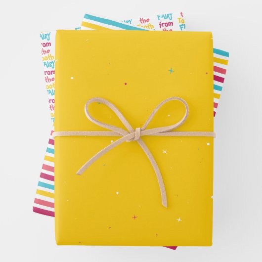 The Tooth Fairy, Stars & ストライプの Candy ラッピングペーパーシート (インサイチュ)