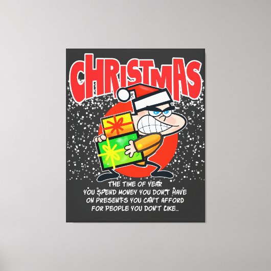 The tote bag for people who don't like Christmas キャンバスプリント (正面)