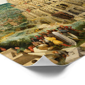 The Tower of Babel, Pieter Breugel the Elder ポスター (角)
