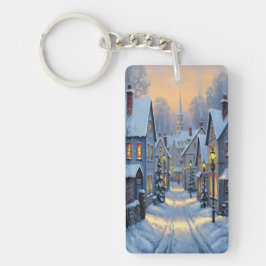 The Town In Winter キーホルダー