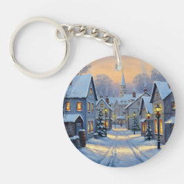 The Town In Winter キーホルダー
