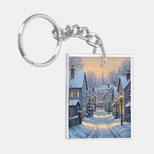 The Town In Winter キーホルダー (正面左)