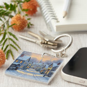 The Town In Winter キーホルダー (正面右)