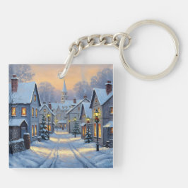 The Town In Winter キーホルダー