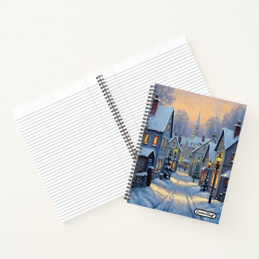 The Town In Winter ノートブック (内部)